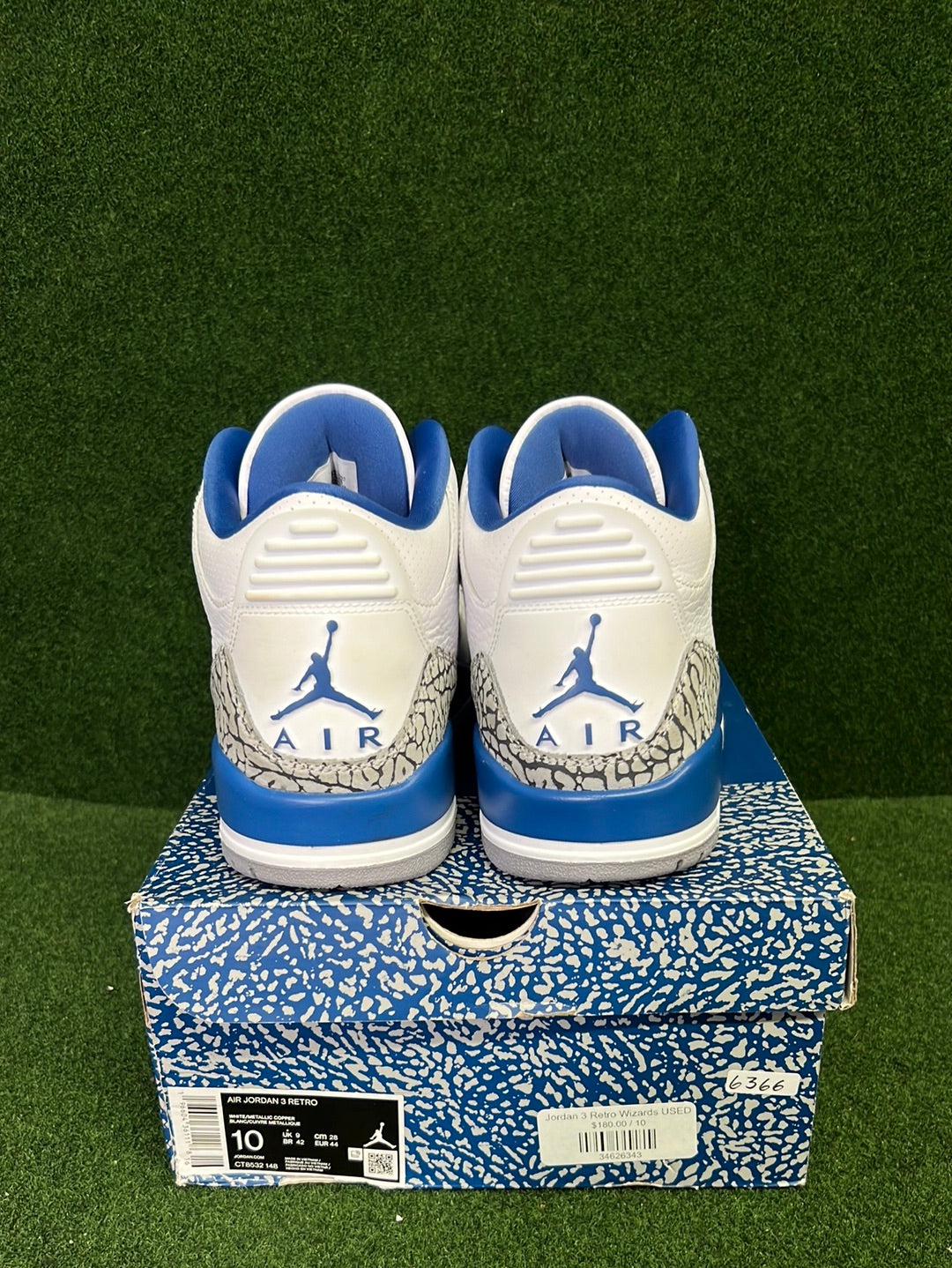 Jordan 3 Retro Wizards USED