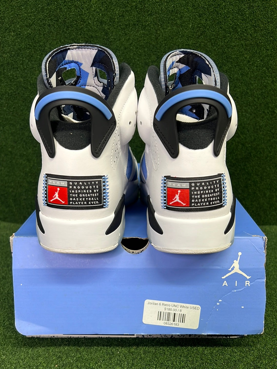 Jordan 6 Retro UNC White USED