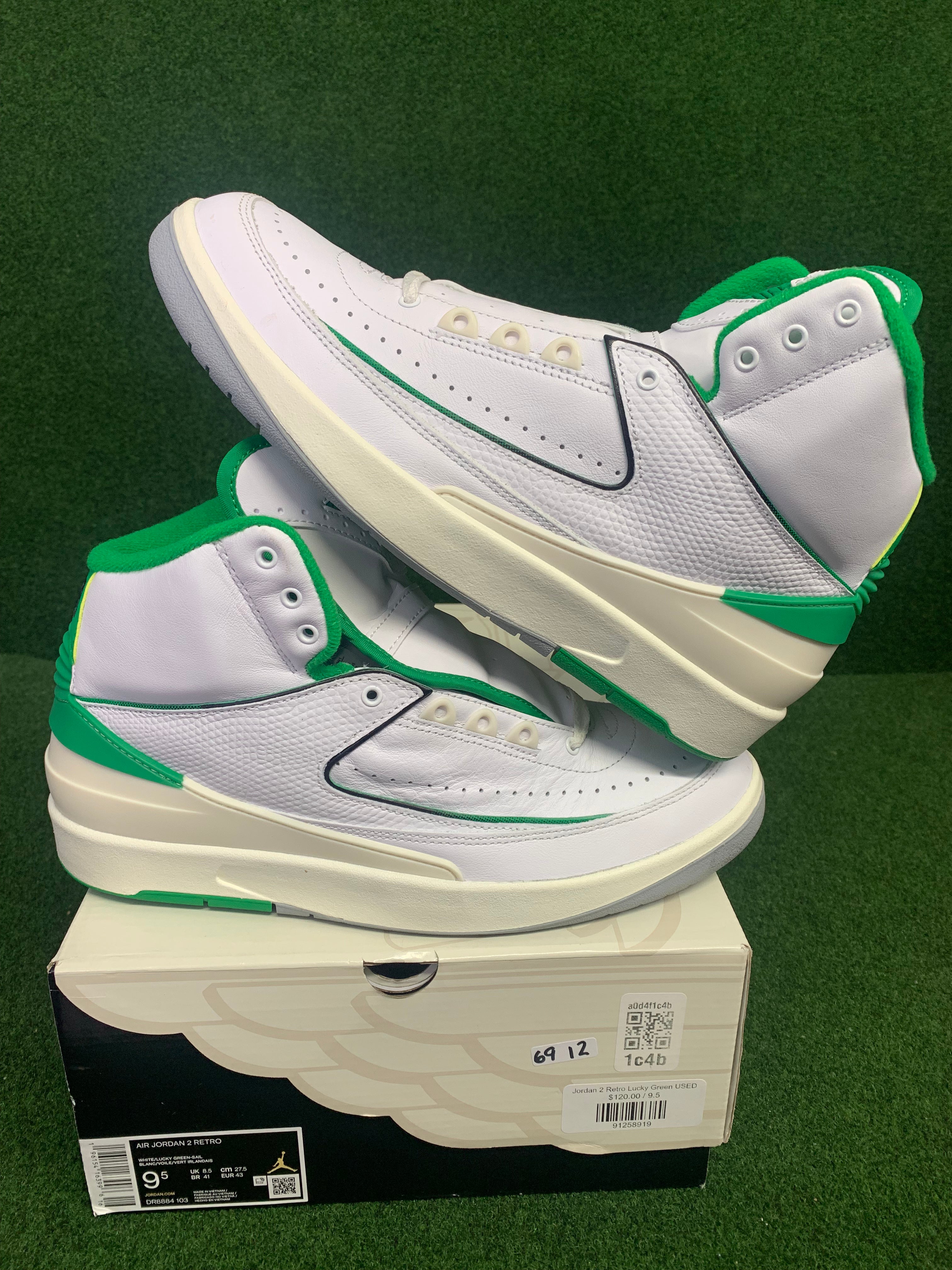 Jordan 2 Retro Lucky Green USED