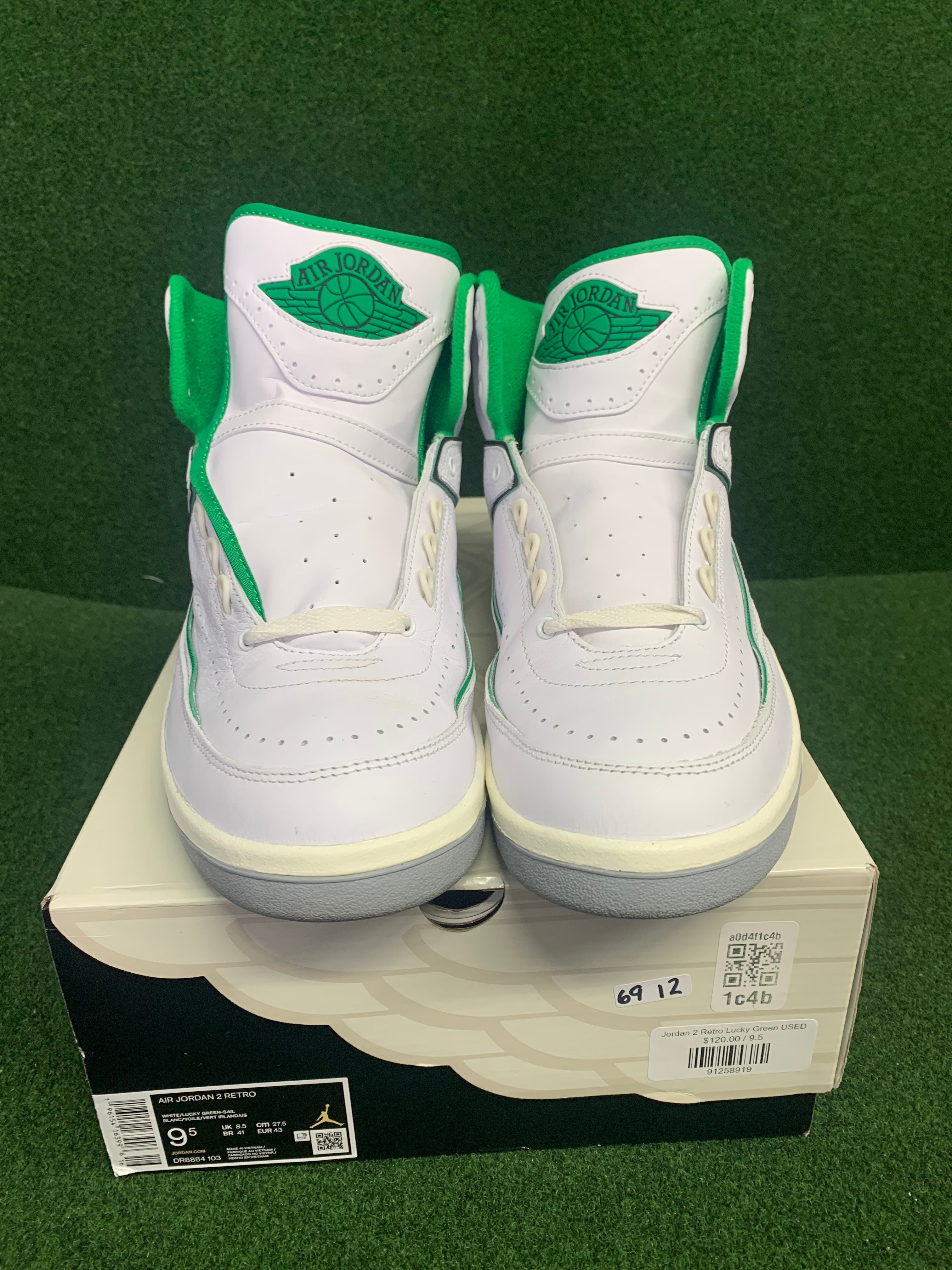 Jordan 2 Retro Lucky Green USED