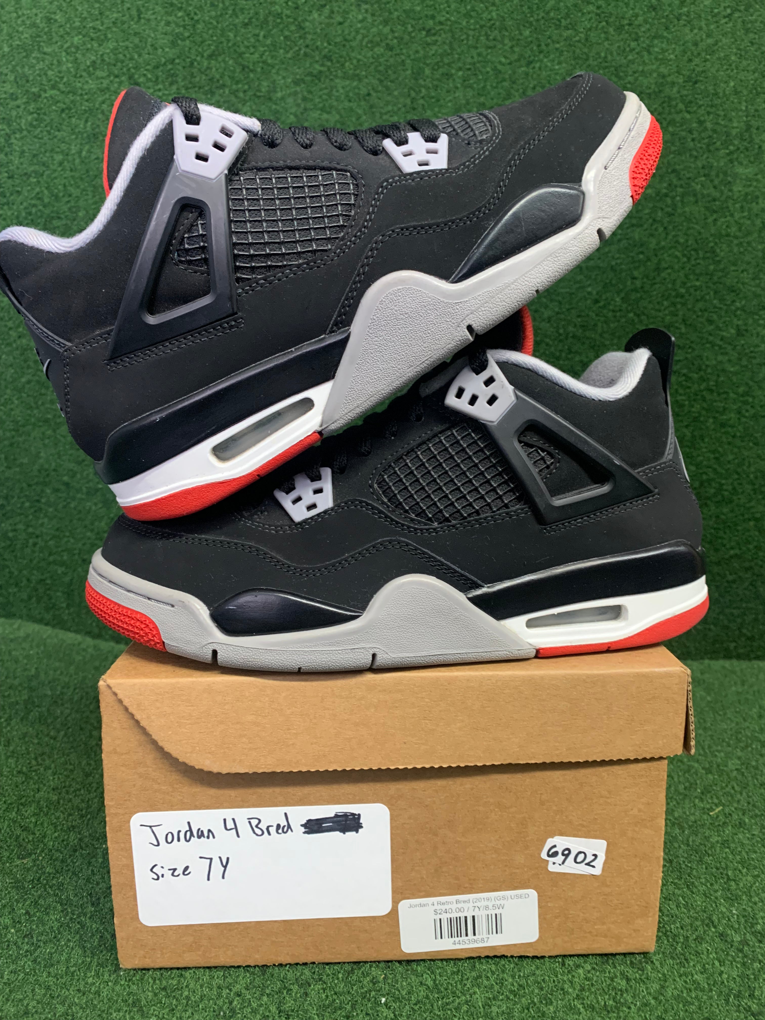 Jordan 4 Retro Bred (2019) (GS) USED