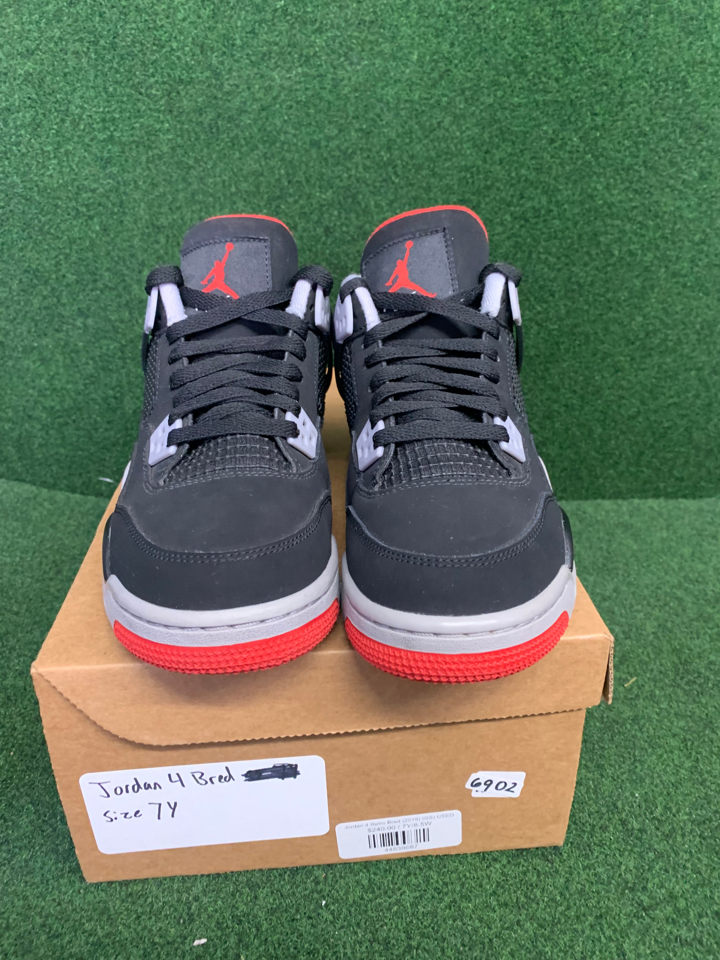 Jordan 4 Retro Bred (2019) (GS) USED