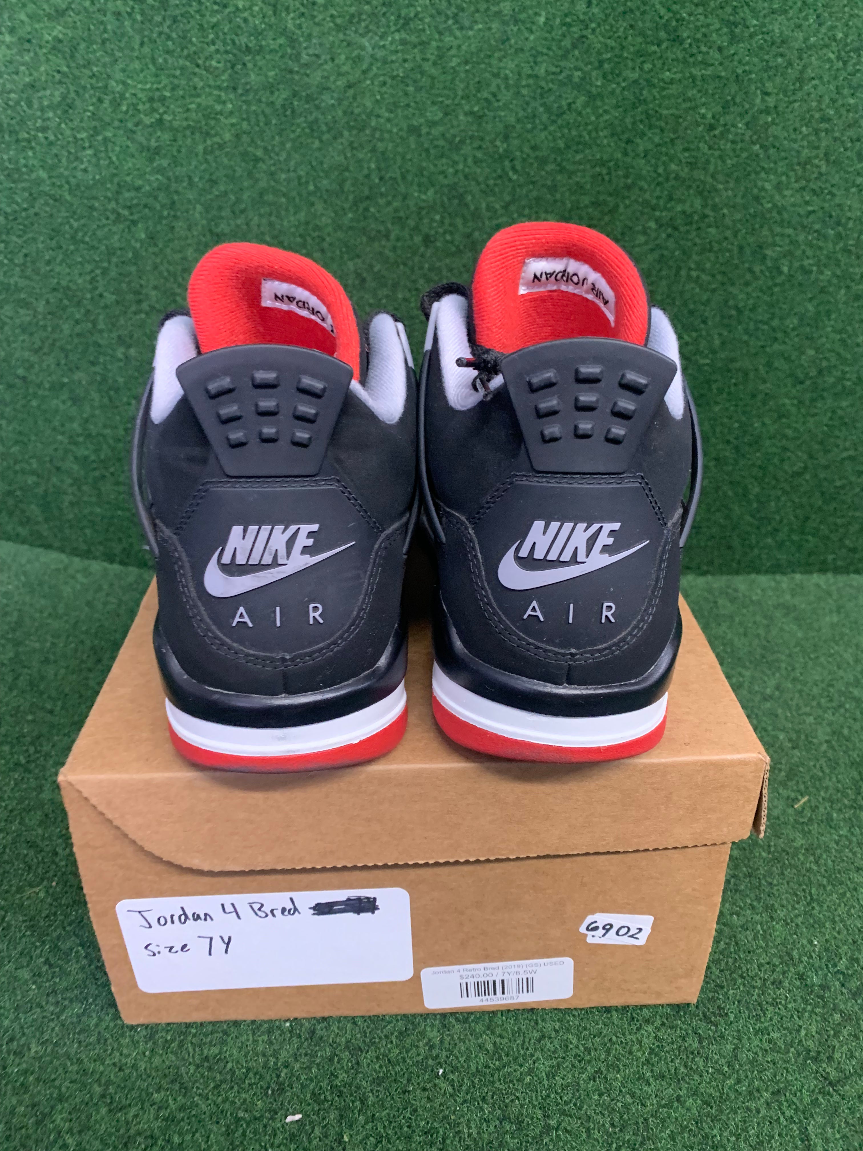 Jordan 4 Retro Bred (2019) (GS) USED