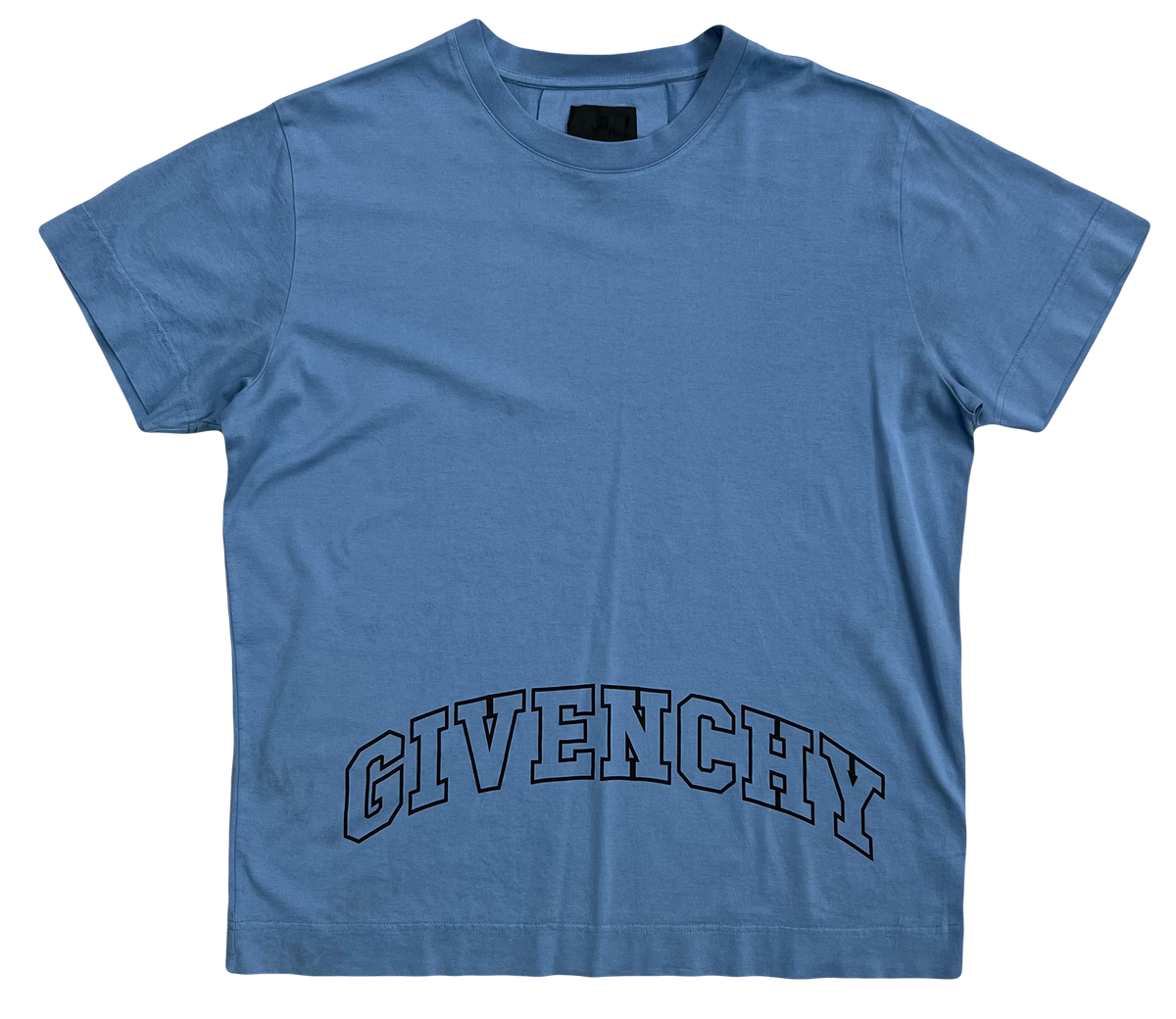 Givenchy Front Arch Logo Light blue T shirt