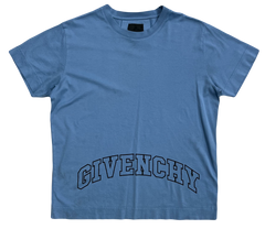 Givenchy Front Arch Logo Light blue T shirt