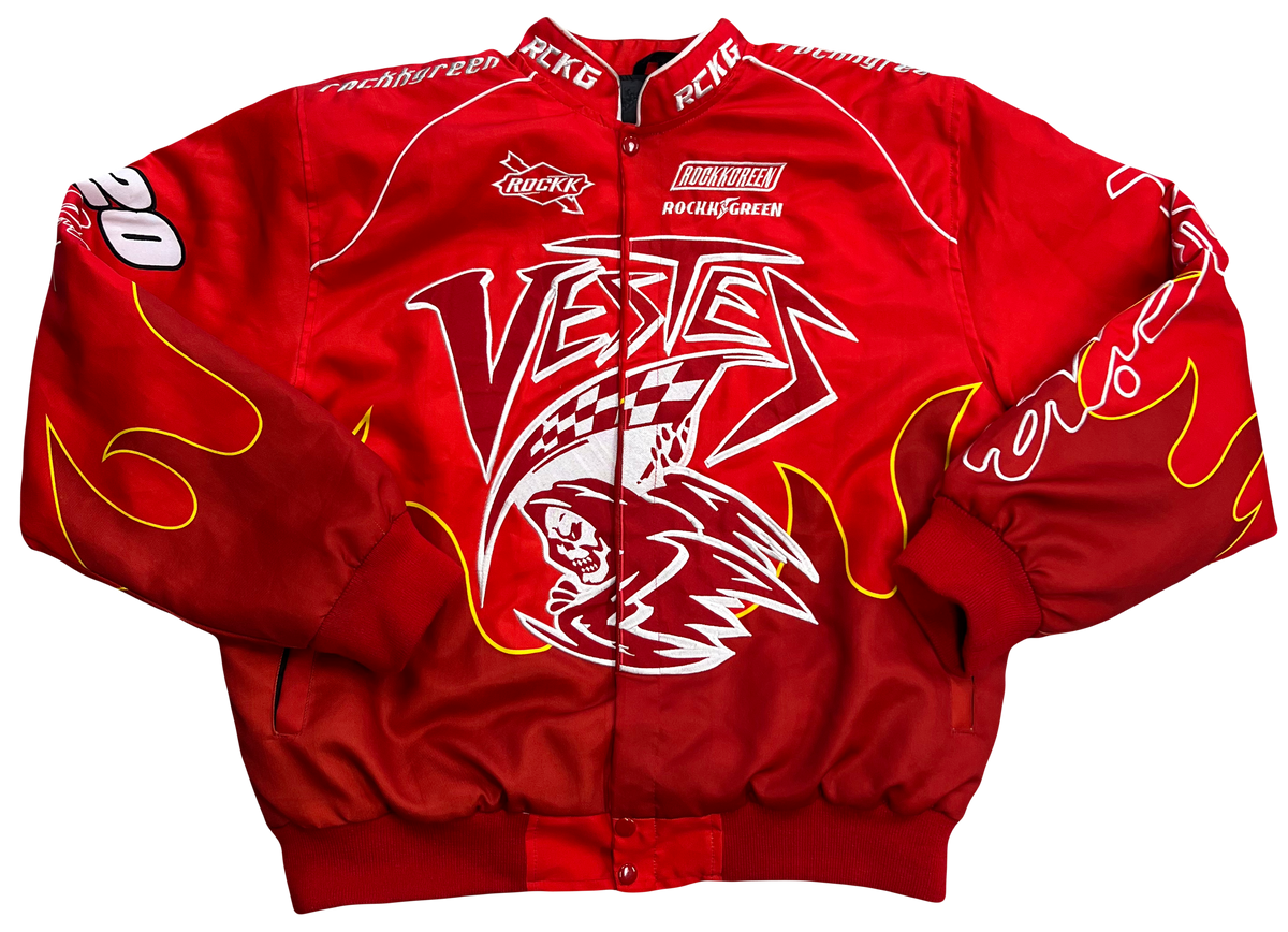 Rockkgreen red nascar Racing Jacket