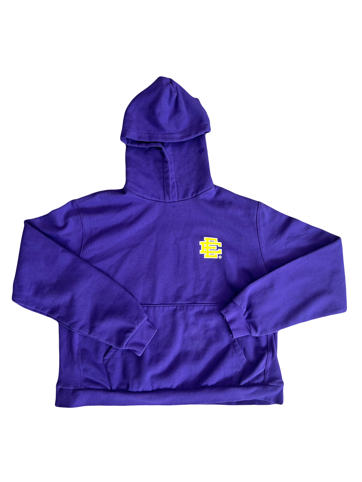 Eric Emanuel EE Basic Hoodie Purple/Yellow Logo