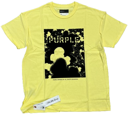 Purple Brand Flock Fractal Yellow  T-Shirt