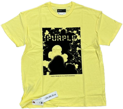 Purple Brand Flock Fractal Yellow  T-Shirt