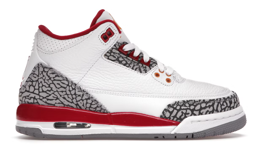 Jordan 3 Retro Cardinal (GS) USED