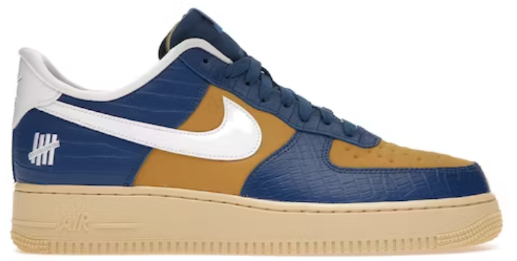 Nike Air Force 1 Low SP Undefeated 5 On It Blue Yellow Croc