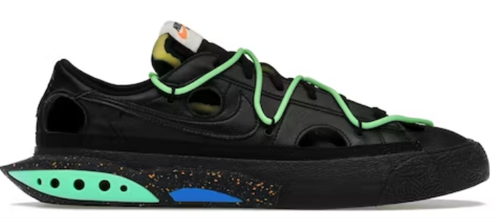 Nike Blazer Low Off-White Black Electro Green USED