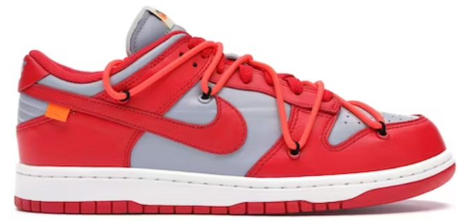 Nike Dunk Low Off-White University Red USED