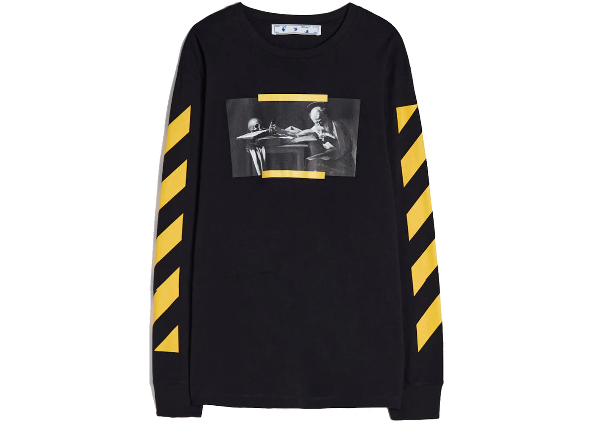 OFF-WHITE Caravaggio Painting L/S T-shirt Black/Yellow