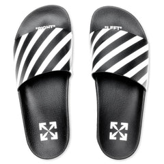 OFF-WHITE C/O VIRGIL ABLOH DIAG SLIDERS - BLACK/WHITE