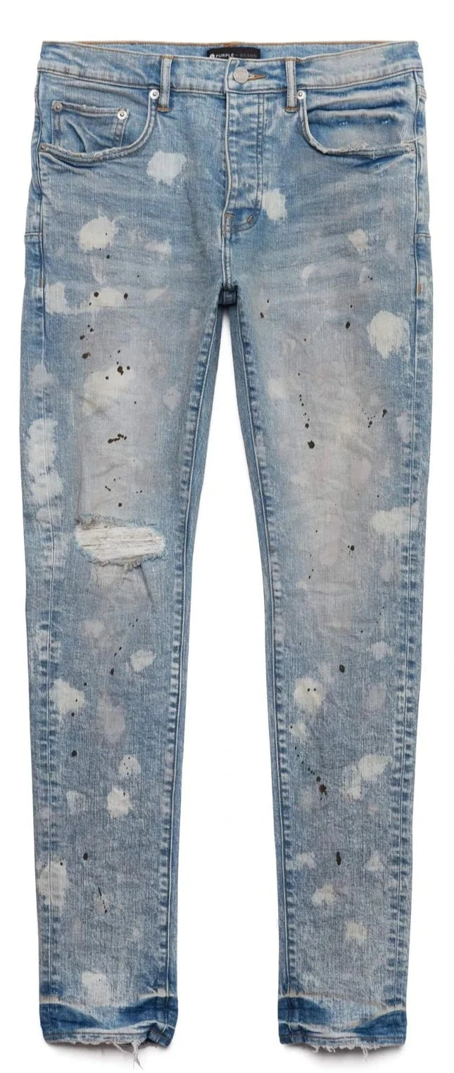 Purple Brand LOW RISE SKINNY Jeans - Light Acid Bleach