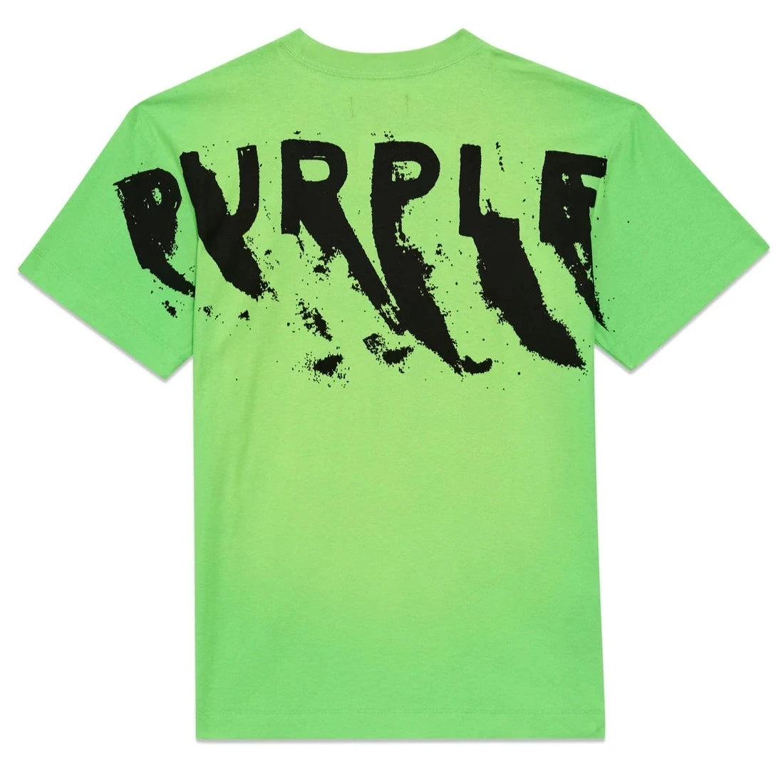 Purple Brand - Painted Wordmark Tee Green