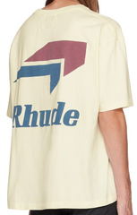 RHUDE Off-White Printed Double Arrow T-Shirt