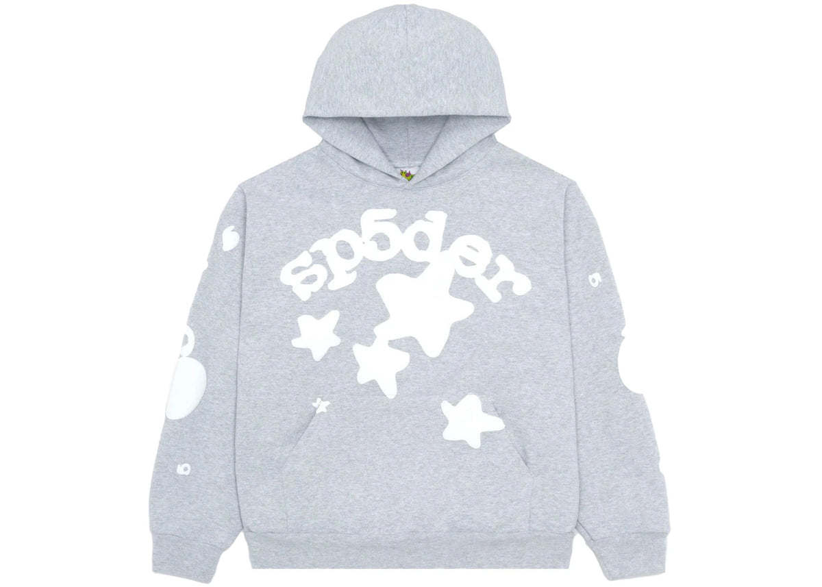 Sp5der Beluga Hoodie Heather Grey – MO3SOLES