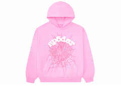 Sp5der OG Web Hoodie Pink