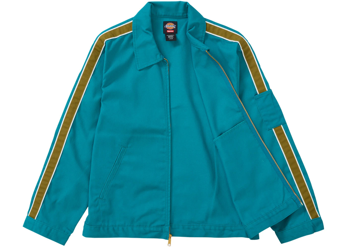 Supreme Dickies Stripe Eisenhower Jacket Teal