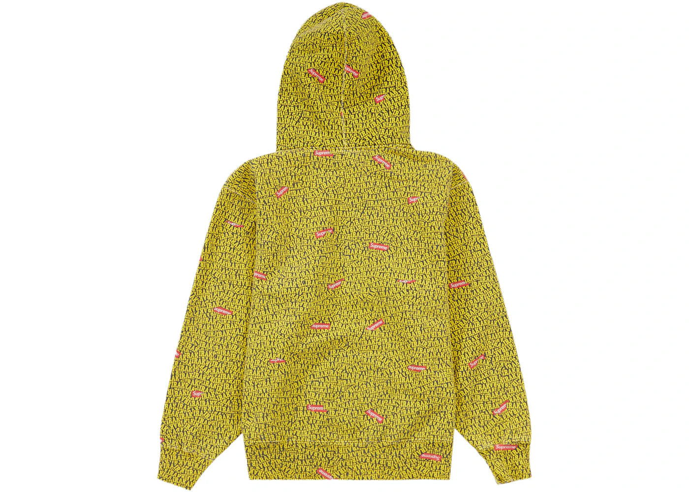 Supreme IRAK Zip Up Hooded Sweatshirt Yellow