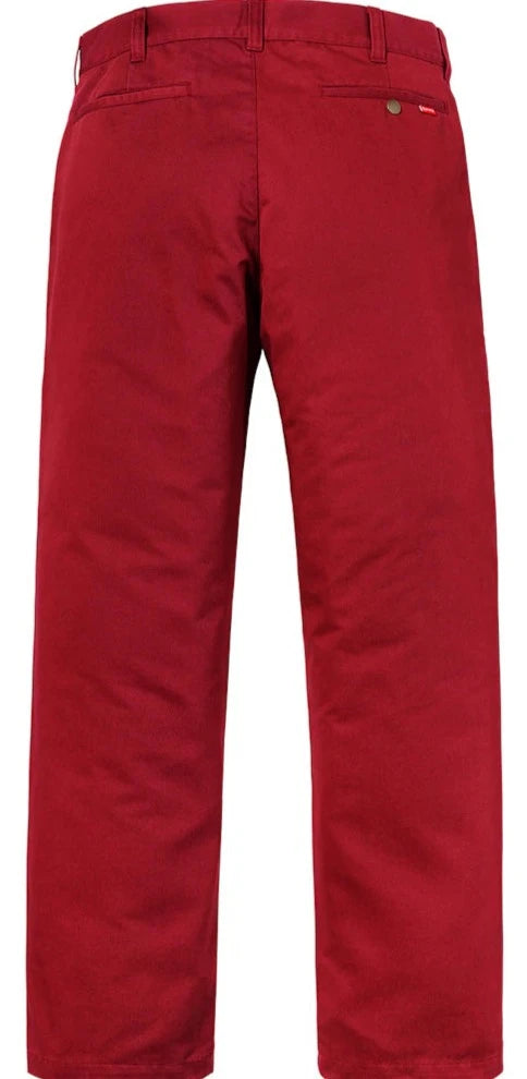 Supreme Work Pant Red