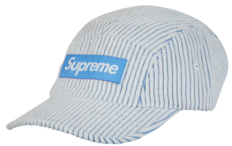 Supreme 2-Tone Corduroy Camp Cap White