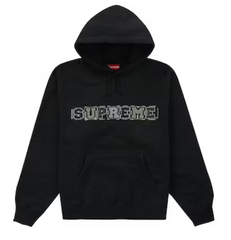 Supreme Beaded Hooded Sweatshirt (SS23) Black