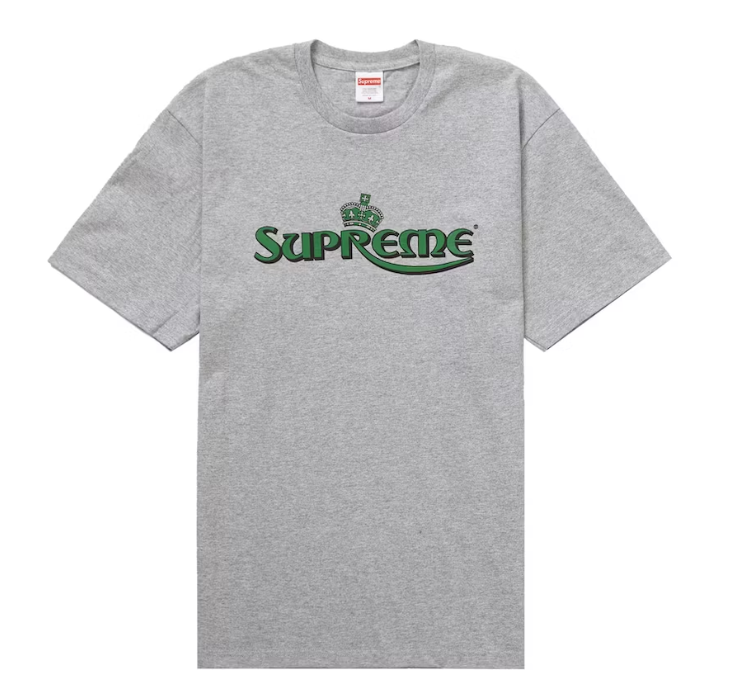 Supreme Crown Tee Heather Grey