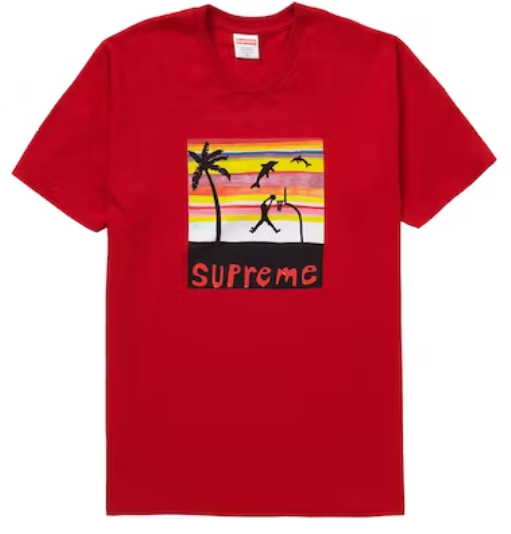 Supreme Dunk Tee Red