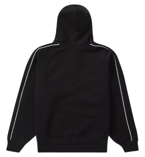 Supreme Falcon Raglan Zip Up Hooded Sweatshirt Black