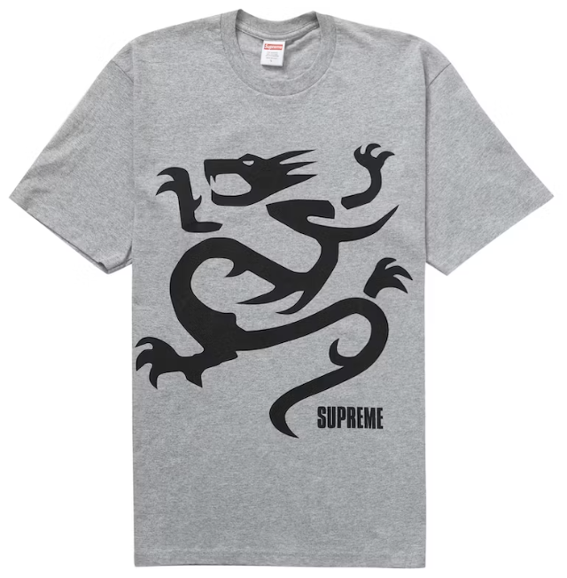 Supreme Mobb Deep Dragon Tee Heather Grey