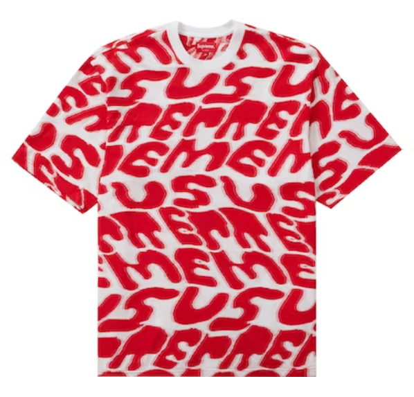 Supreme Stacked Intarsia S/S Top White