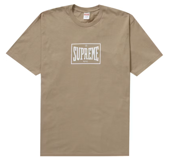 Supreme Warm Up Tee Khaki