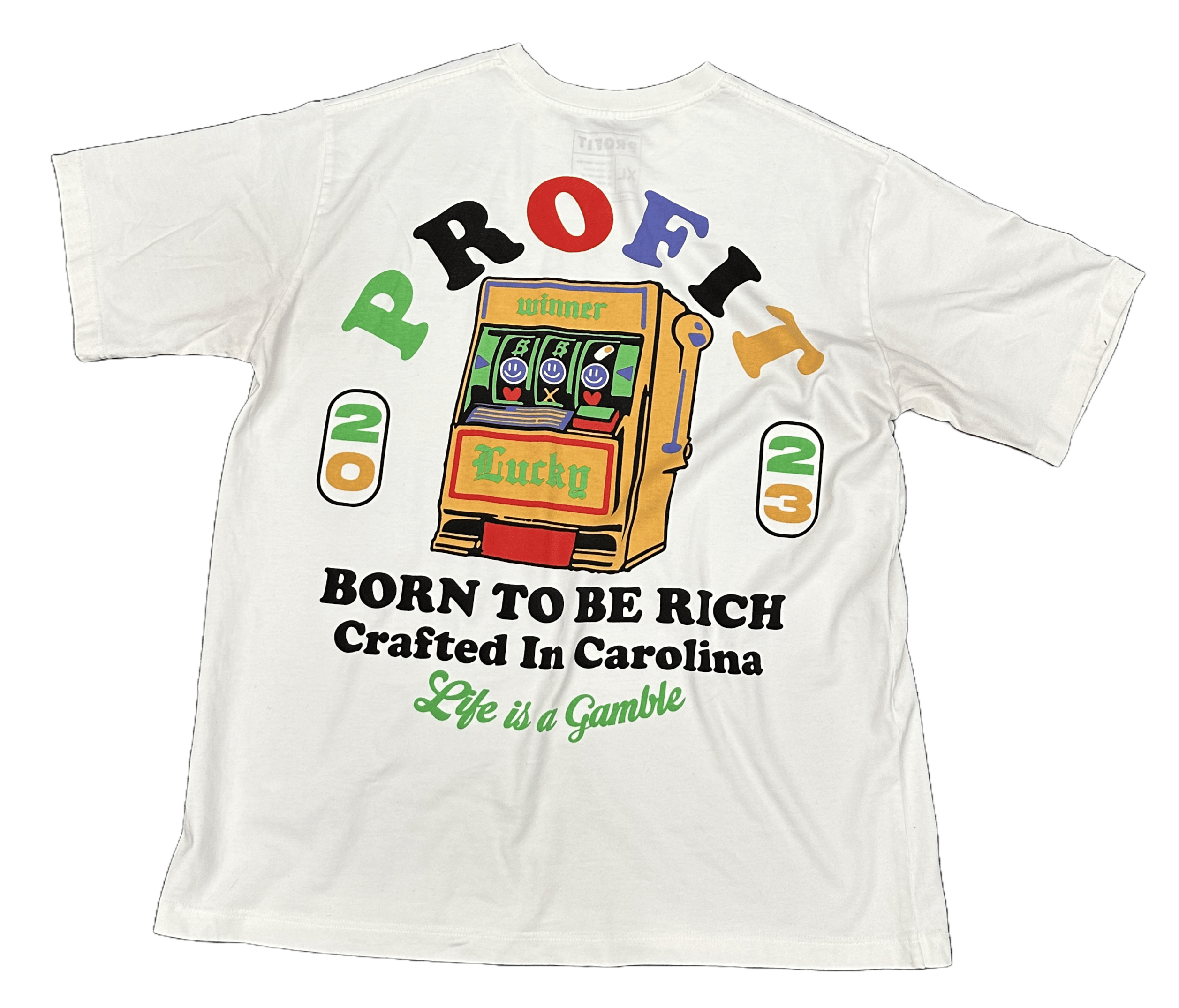 Profit Brand Born to Be rich White Tee