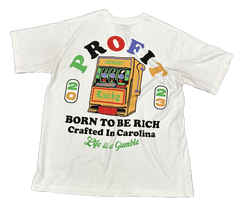 Profit Brand Born to Be rich White Tee