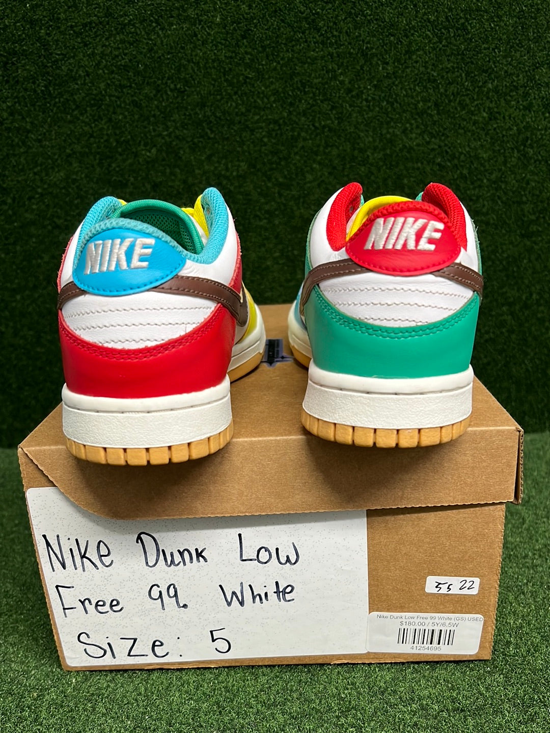 Nike Dunk Low Free 99 White (GS) USED