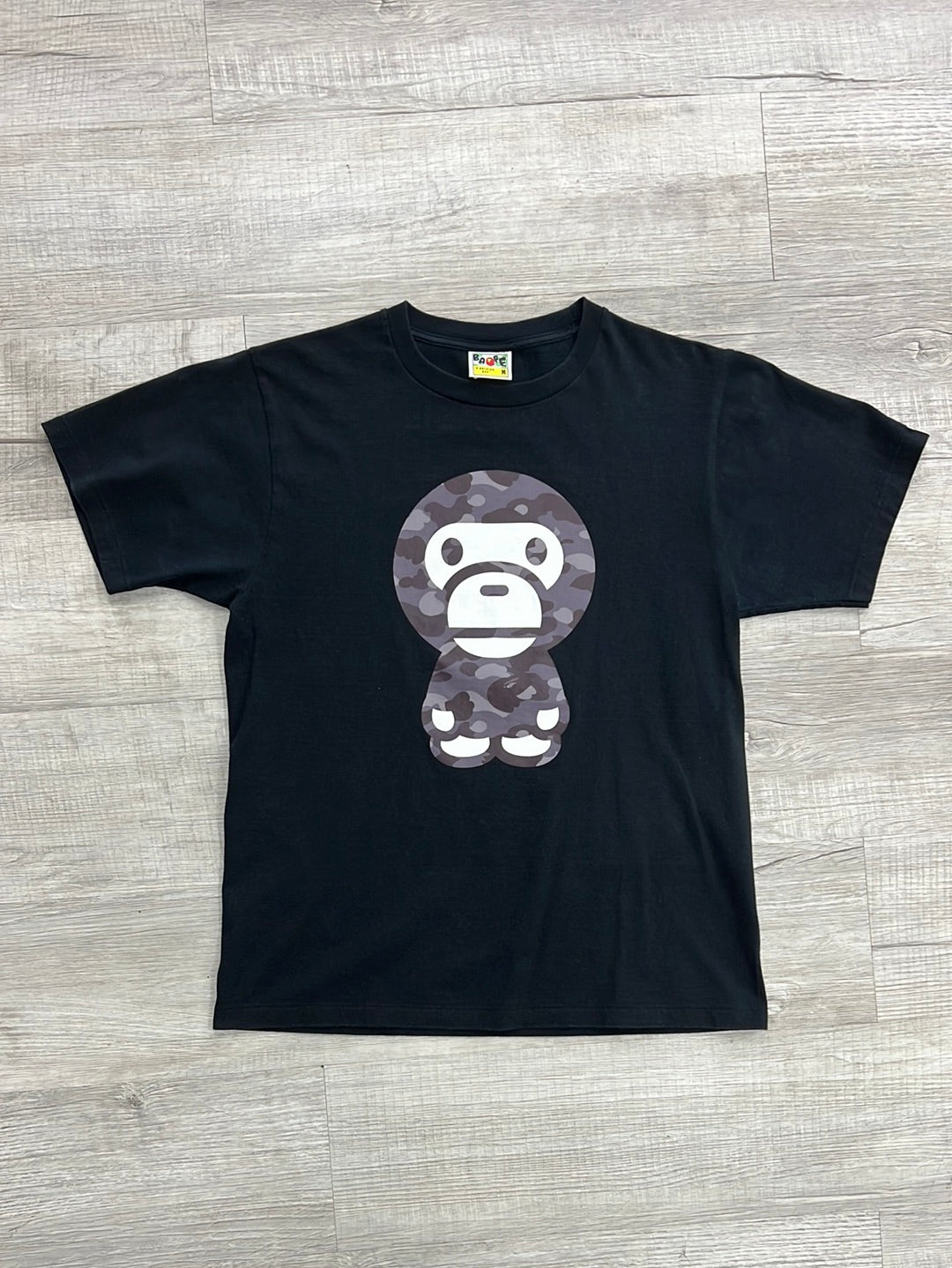 BAPE Honeycomb Camo Baby Milo Tee Black/Grey