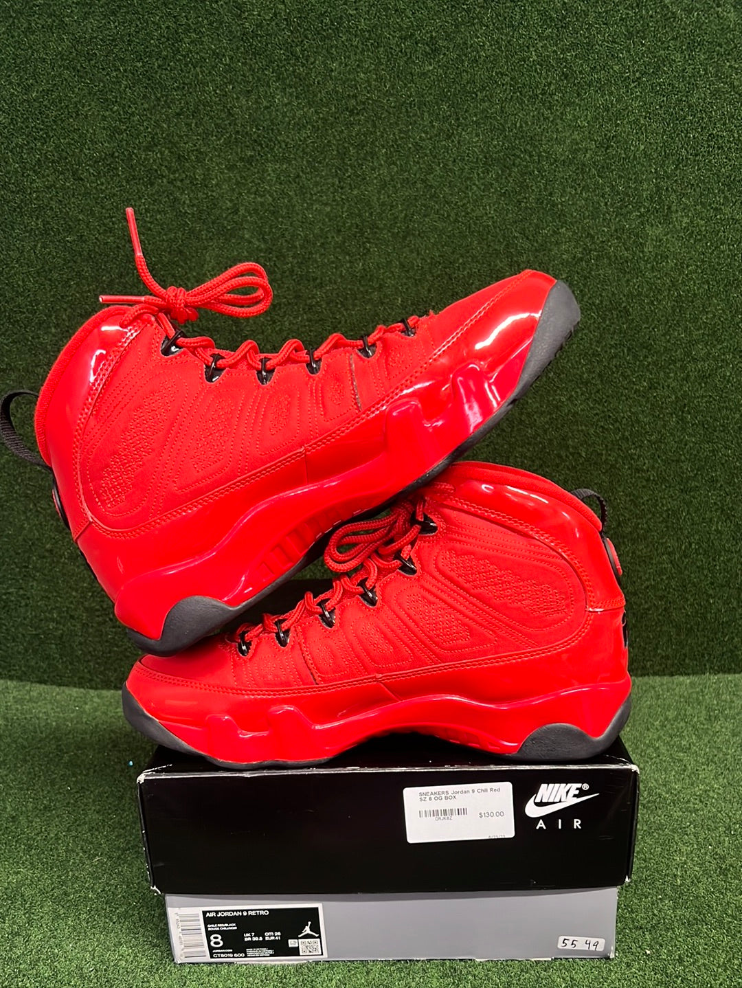 Jordan 9 Retro Chile Red USED