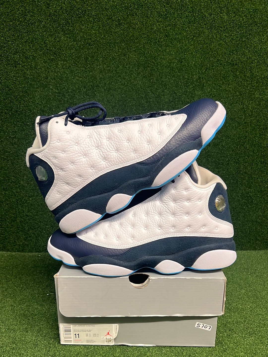 Jordan 13 Retro Obsidian Powder Blue White USED