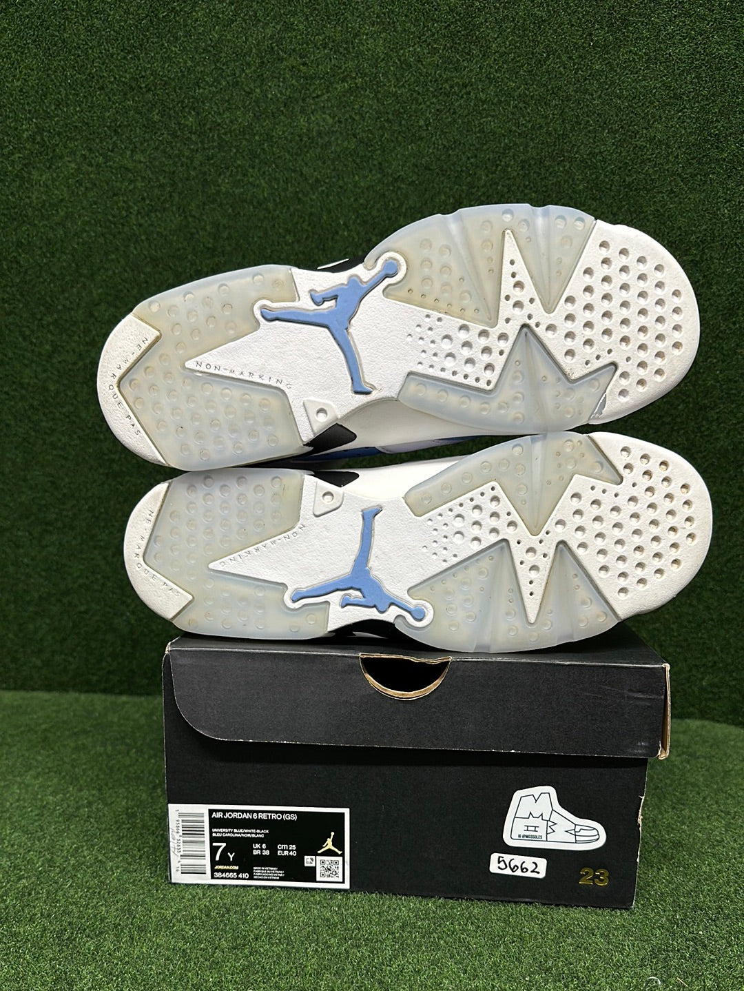 Jordan 6 Retro UNC White (GS) USED