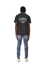 Purple Brand P001 LOW RISE SKINNY JEAN - Exclusive Indigo Mechanic Dirty