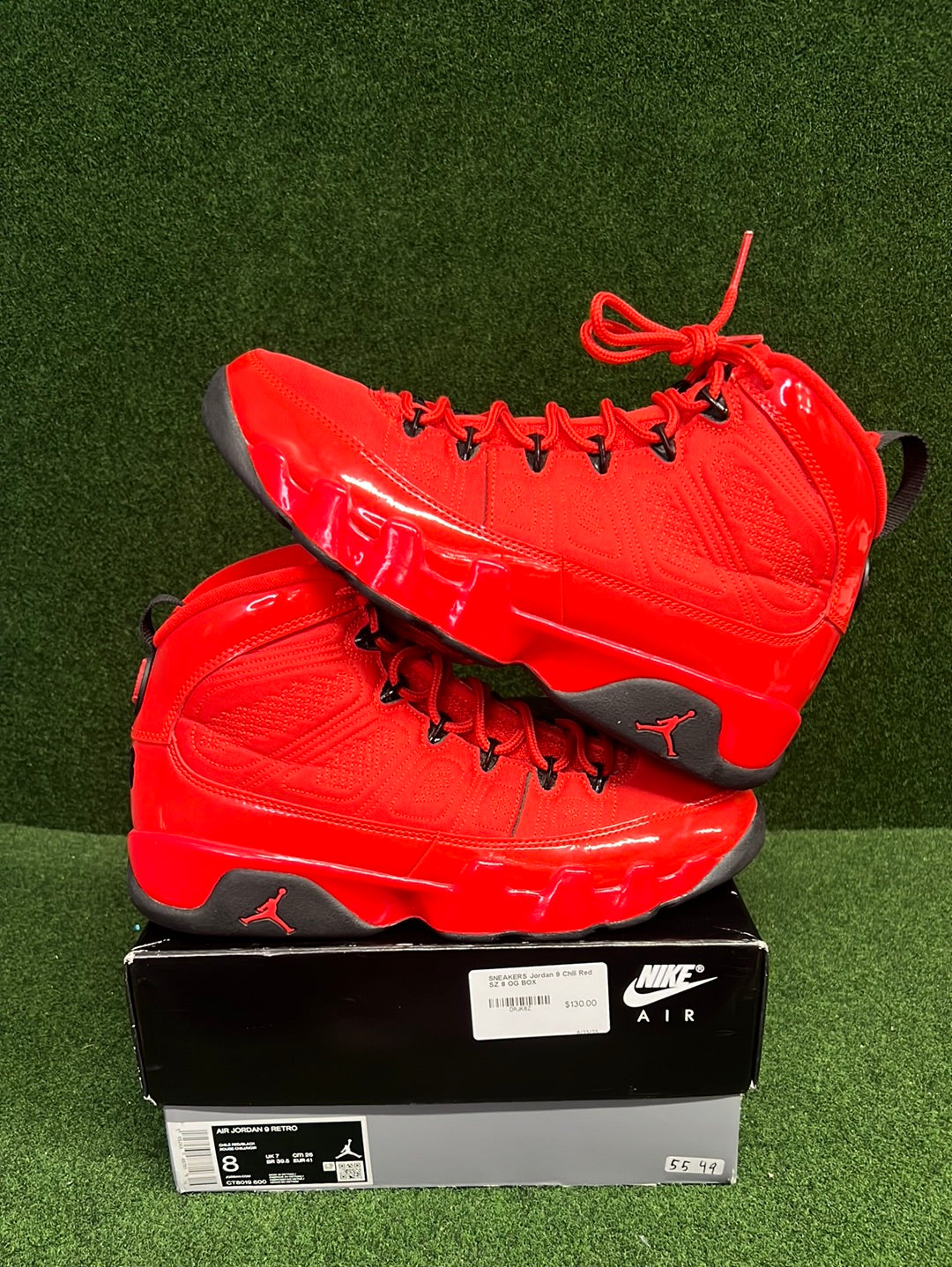 Jordan 9 Retro Chile Red USED