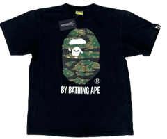 Bape Green Tiger camo Black T shirt - By a Bathing Ape