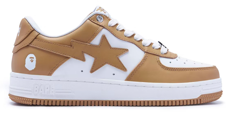 A Bathing Ape Bape Sta White Beige (2022) USED