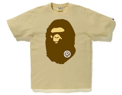 BAPE Big Ape Head Tee Beige