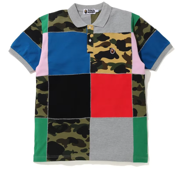 BAPE Patchwork Polo Multi