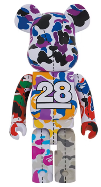 Bearbrick x BAPE 28th Anniversary Camo #2 1000%