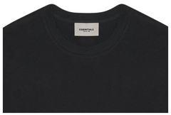 Fear of God Essentials Boxy T-Shirt Applique Logo Limo/Black Front Logo